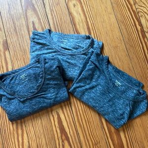 Bundle Three Heather Gray Old Navy linen/poly blend men’s T-shirts size small